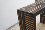 ADRA - Console en bois de noyer noire et marron