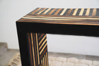 ADRA - Console en bois de noyer noire et marron